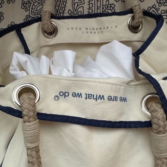 Anya Hindmarch Not A Plastic Bag Collectible Vintage Tote Bag - Picture 6 of 14